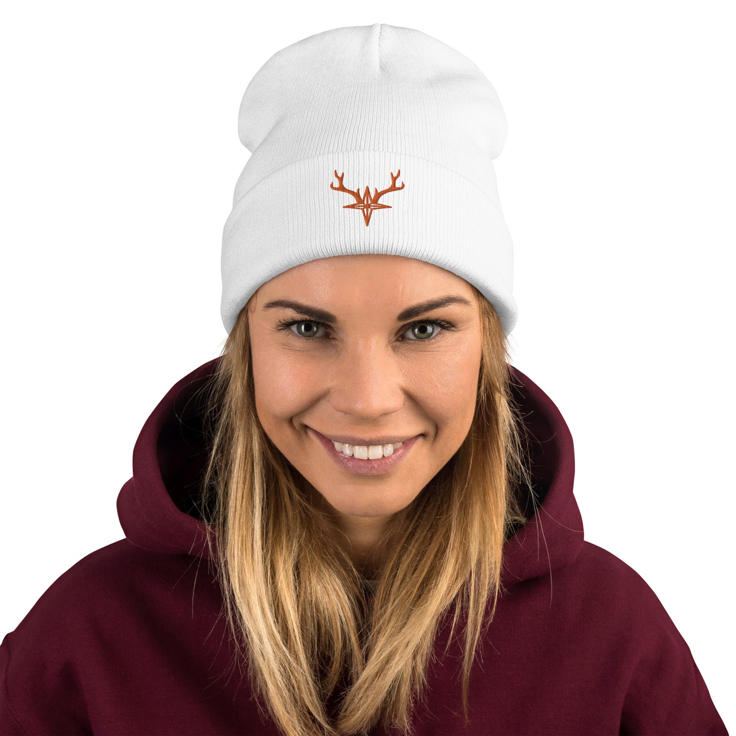 White Hunter Beanie